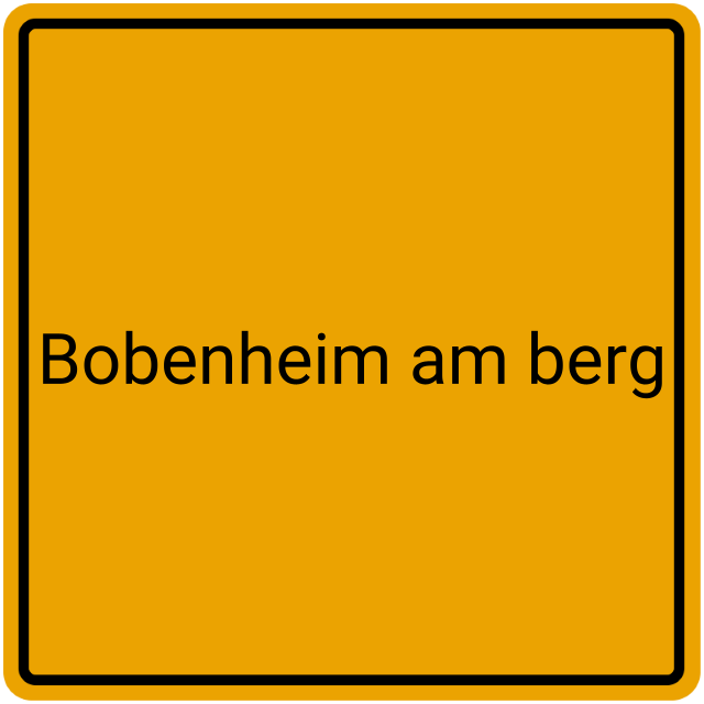 Meldebestätigung Bobenheim am Berg